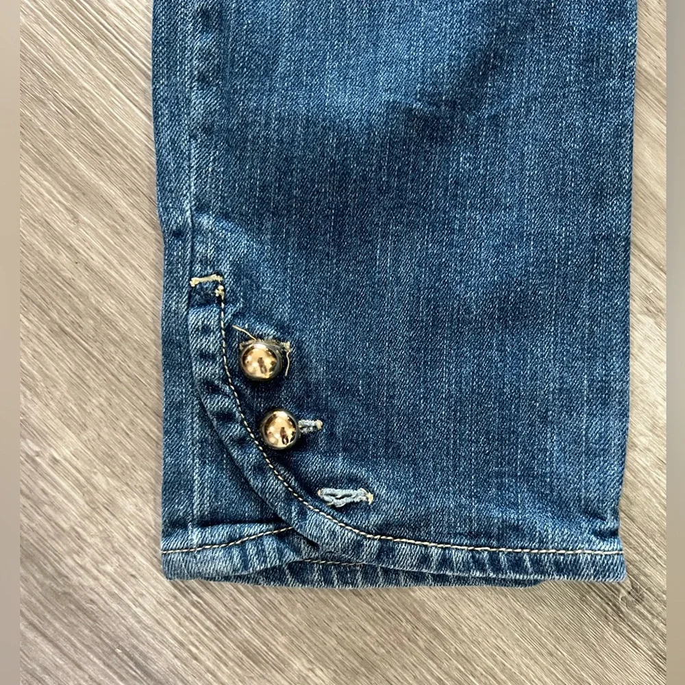 Gymboree girl’s straight‎ jeans with button details, size 9